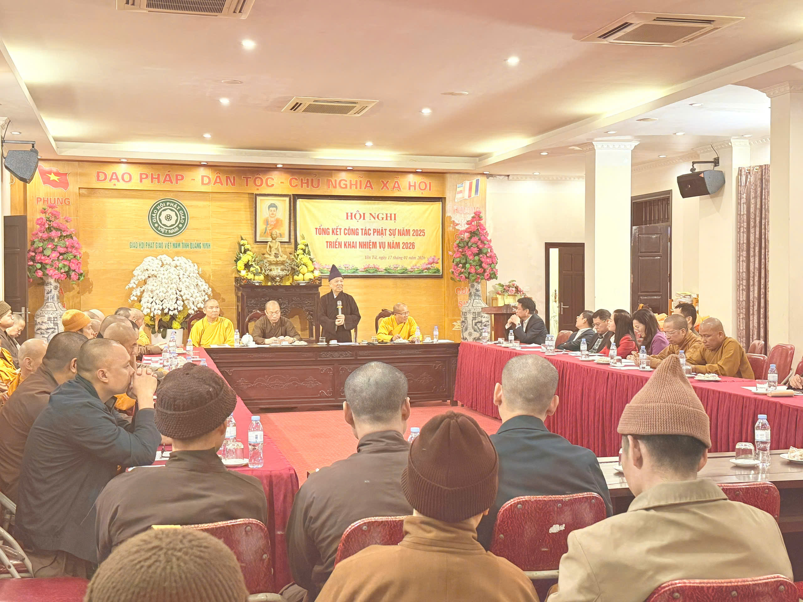 Ban Trị sự Phật giáo tỉnh Quảng Ninh họp tổng kết công tác Phật sự năm 2025 và triển khai nhiệm vụ năm 2026 