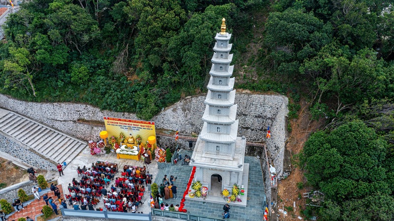 Chùa Trúc Lâm đảo Trần khánh thành Bảo tháp “Đại Việt” và khởi công xây dựng Giảng đường, Tăng xá 