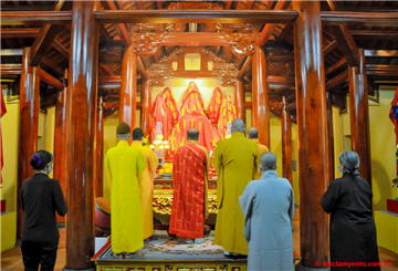 Trang nghiêm lễ an vị Phật chùa Hoành Mô, thị xã Đông Triều