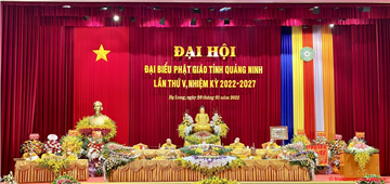 Đại hội Đại biểu Phật giáo tỉnh Quảng Ninh lần thứ 5, nhiệm kì 2022-2027 thành công rực rỡ